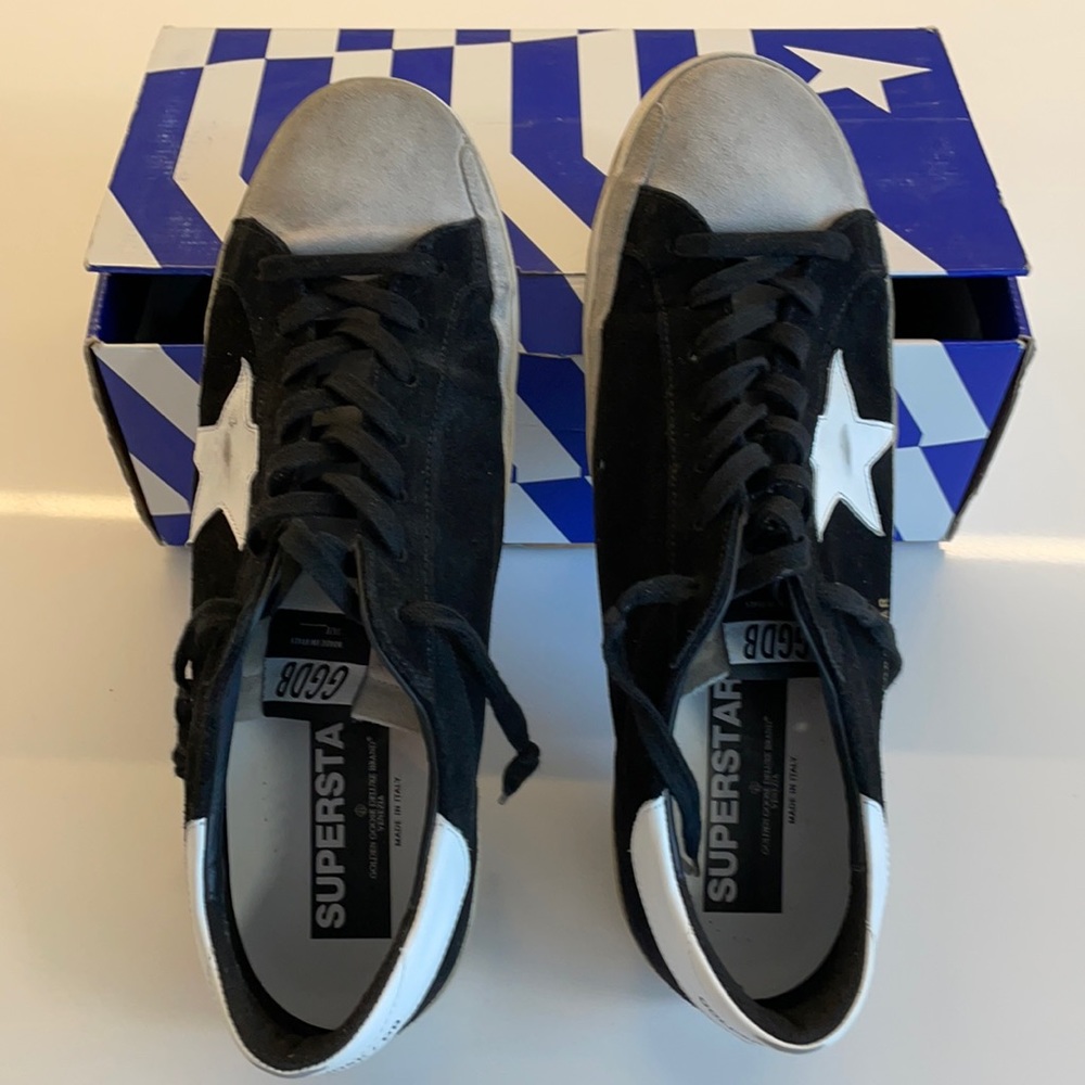 Golden Goose,black/white star. Size 46 (13). Barely used.